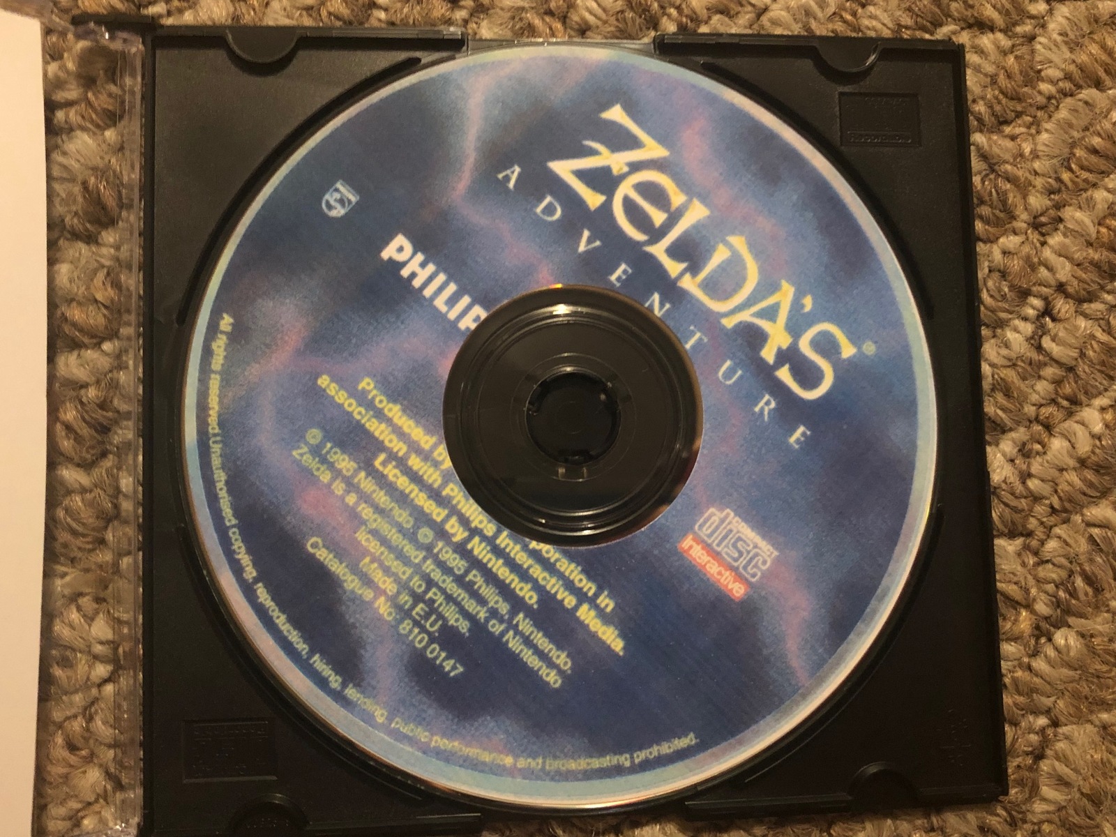 Zelda's Adventure Custom Philips CDI Video Game. Free Shipping! Legend
