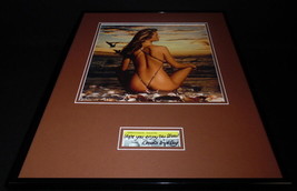 Christie Brinkley Signed Framed 16x20 Bikini Photo Poster Display JSA image 1