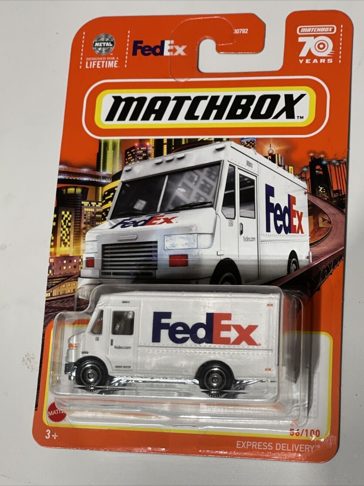 Matchbox Fedex truck Express Delivery Matchbox 70 year Anniversary 2023 ...