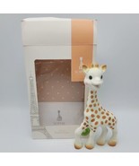 Sophie La Girafe Giraffe Natural Rubber Teether France Squeaker Baby Infant 7" - $18.00