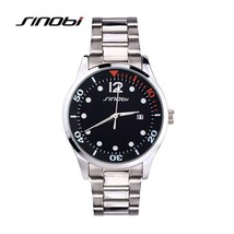 SINOBI Watch Men Watch Luxury Full Steel Wrist watches Dive Fashion Auto Date Me - $23.28