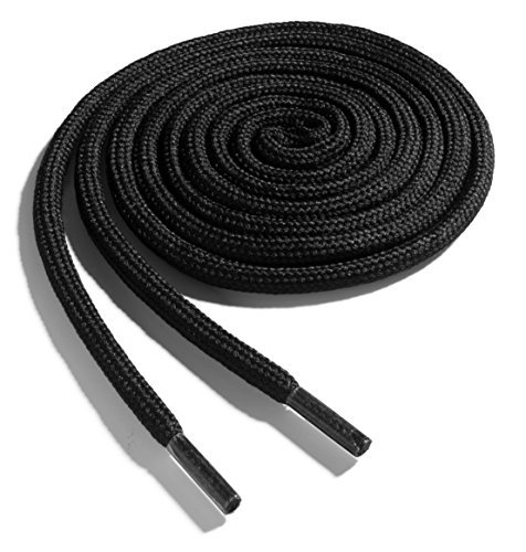 45 inch round black shoelaces