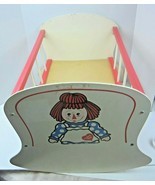 Vintage Raggedy Ann 1970s The Bobbs-Merrill Co, Inc. Baby Bed Crib Cradle - $45.82