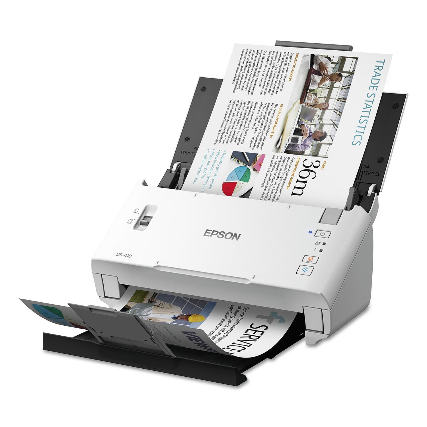  Epson DS 410  Document Scanner 1200 dpi 8 1 2 x 120 26 