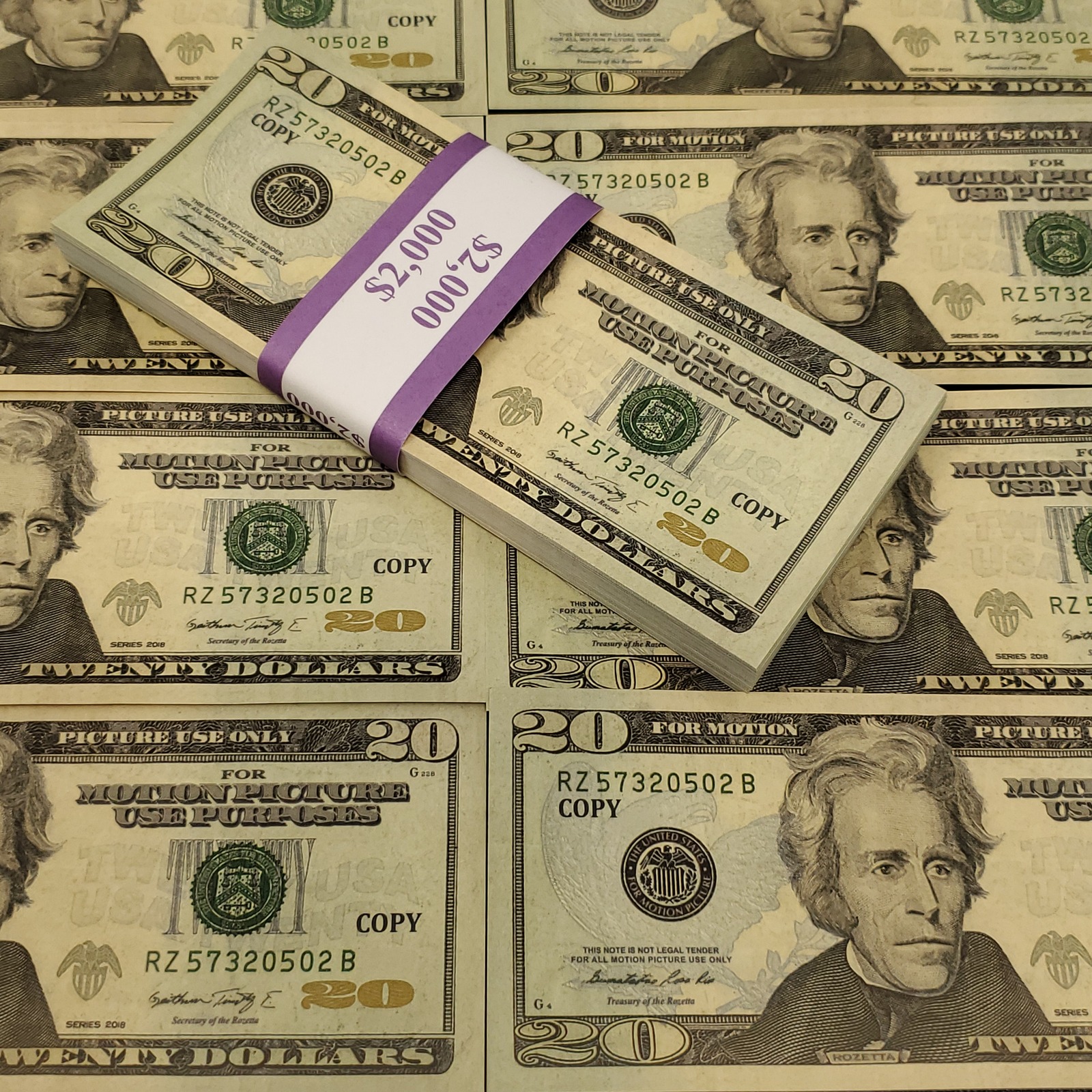 Realistic Prop money - Replica Fake Copy Full print movie bill (100PCS