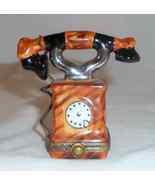 Limoges France PPA Hand Painted Old Fashion Telephone Trinket Box Ltd Ed... - $117.00