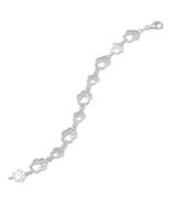 Sterling Silver Cut Out Paw Print Design Link Chain Bracelet - $74.99