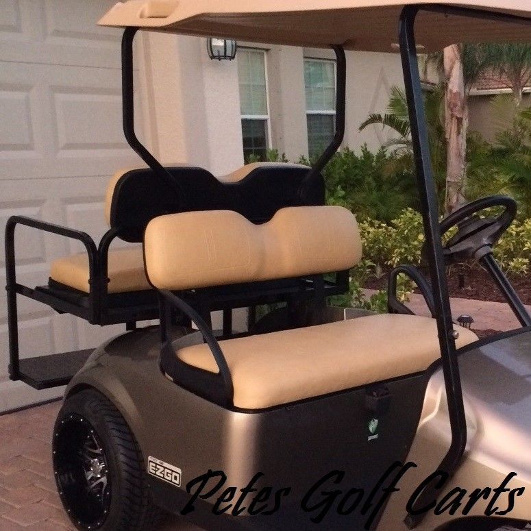 EZGO Golf Cart Front Seat Kit Fits ST TxT MPT Models 1994 and Up TAN