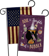 Toil And Trouble - Impressions Decorative USA Vintage - Applique Garden Flags Pa - $30.97