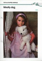 Woolly Fuzzy Dog Stuffed Animal Toy Crochet Pattern Quick & Easy Crochet - $4.49