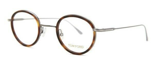 Tom Ford 5521 053 Tortoise Round Eyeglasses TF5521 053 48mm