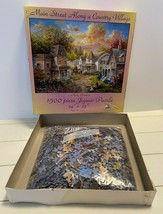 Main Street Along A Country Village 1500 Piece Jigsaw Puzzle Sunsout - $26.65