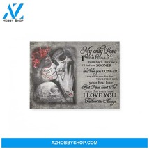 My only love - Skull Couple - Personalized Canvas - $49.99
