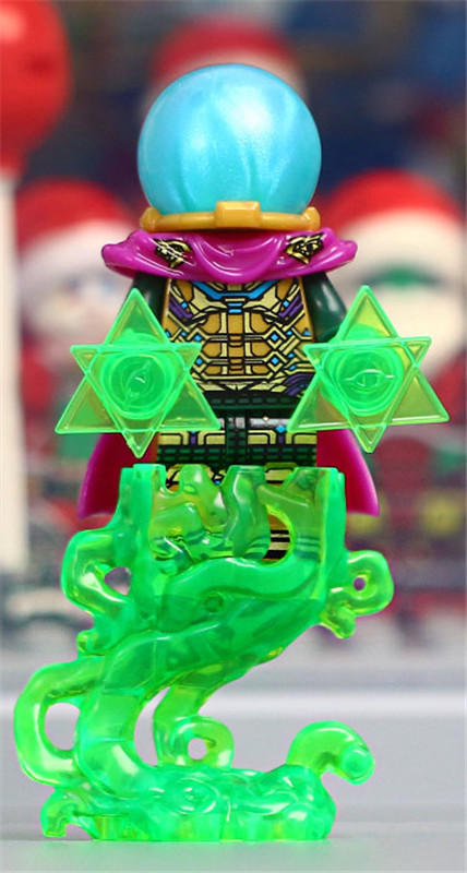 1pcs Marvel Comics Mysterio (Quentin Beck) Minifigure Building Blocks Toys