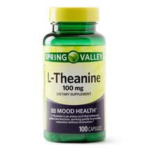 Spring Valley L-Theanine Capsules Mood Health, 100 mg, 100 Count..+ - $14.84
