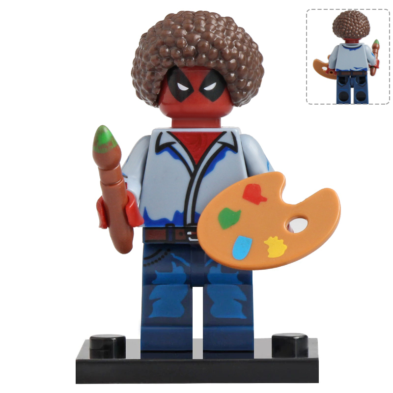 Deadpool (Bob Ross) Marvel Super Heroes Lego Minifigures Compatible Toys
