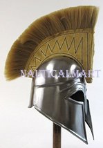 NauticalMart Armor Spartan Helmet with Plume Greek Armor Metallic Medieval Tourn image 1