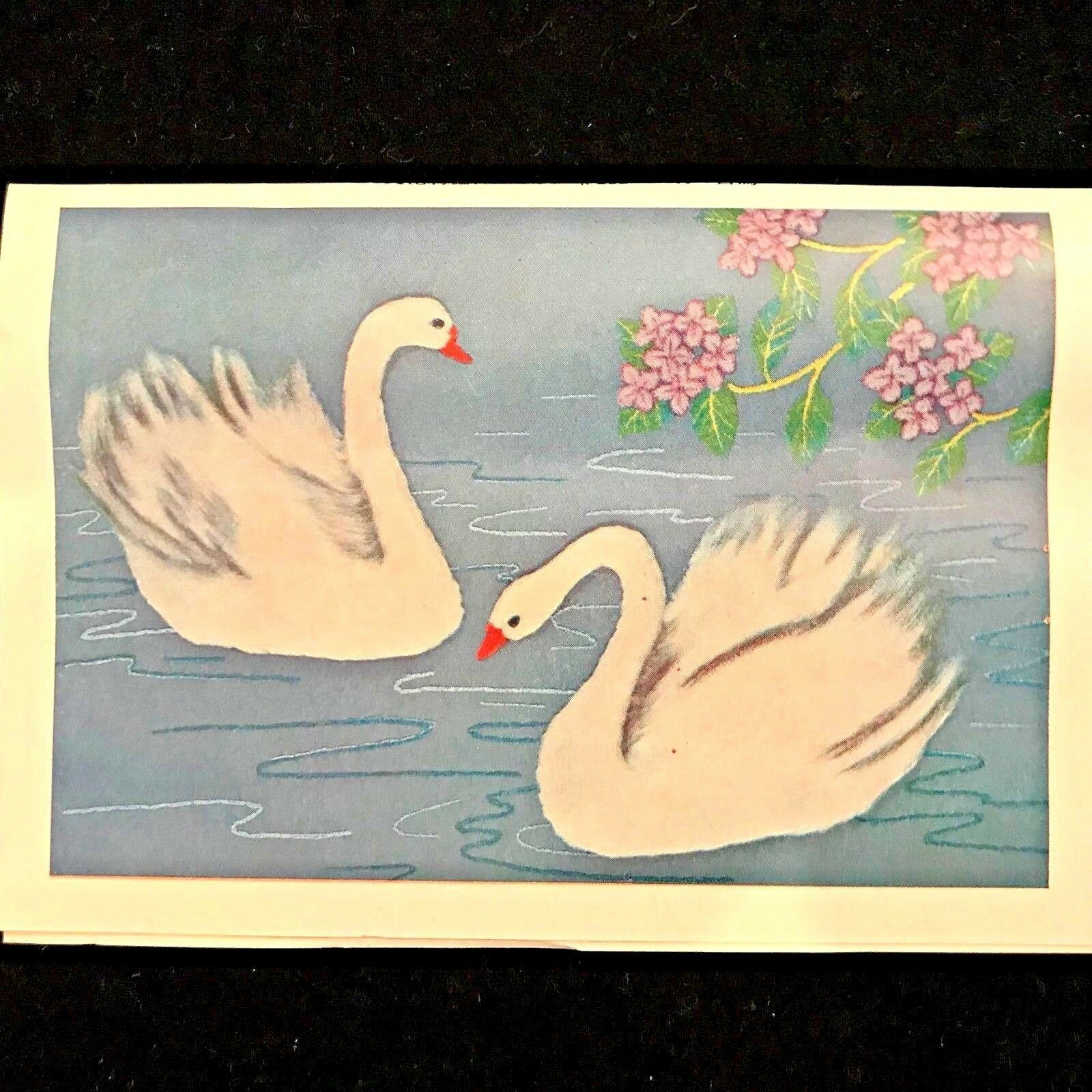 Tokyo BUNKA 2 White Swans Punch Embroidery Set Kit 212 Size 6 (35 x