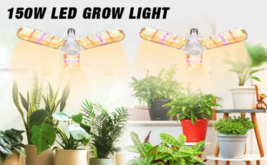 LED Plant Light - 150W - Led Grow Light Bulb Full Spectrum - E27 Fan Shape Plant image 1