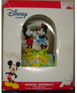 Disney Mickey &amp; Minnie Mouse Musical Water Globe “I Picked a Perfect Pal” - $19.79