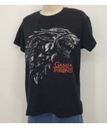 Game of Thrones Pullover Casual T Shirt Top Medium 38/40 Black Short Sle... - $14.85
