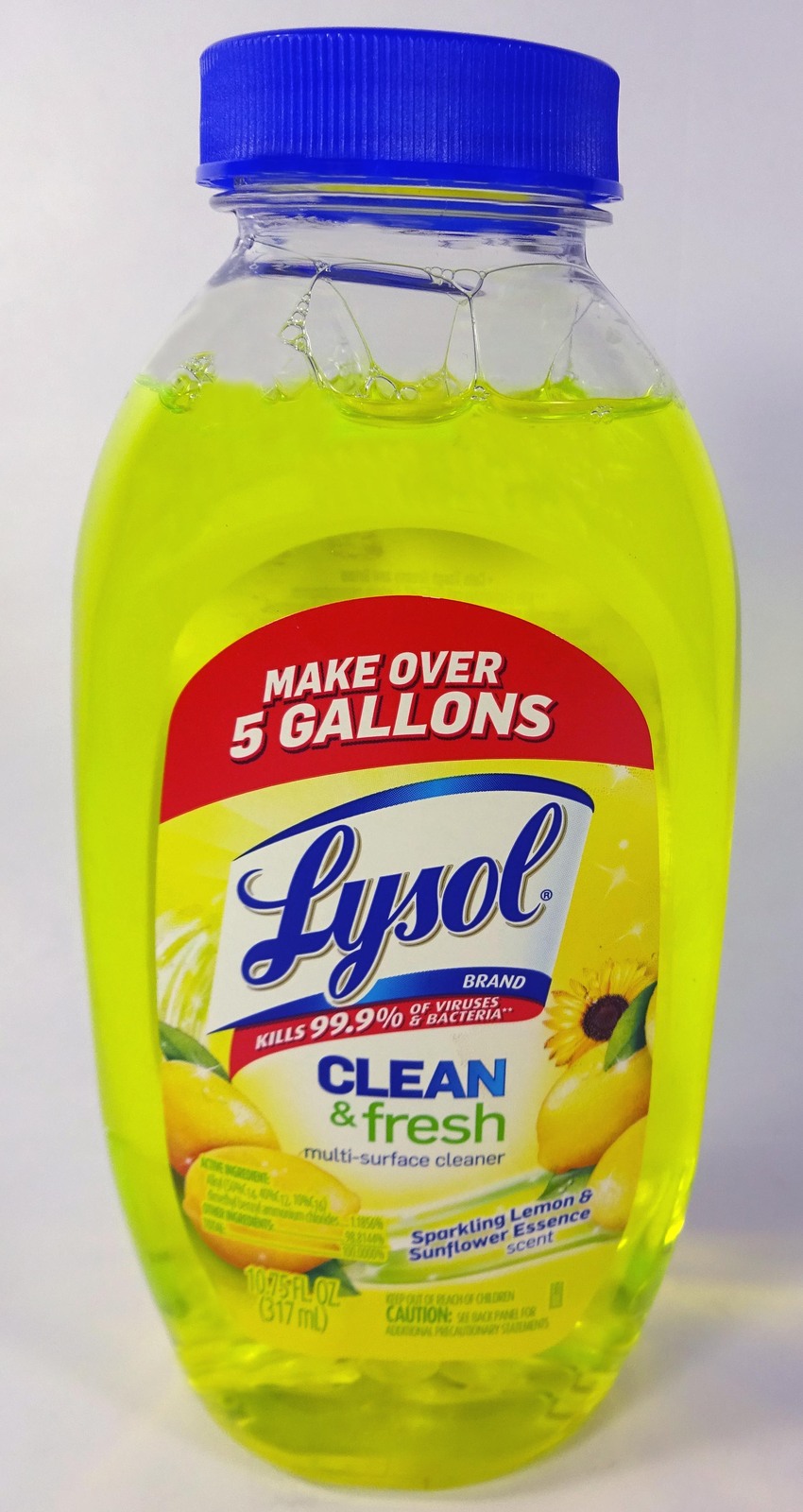 Lysol Clean Fresh Multi Surface Cleaner, Lemon & Sunflower Scent (10.75