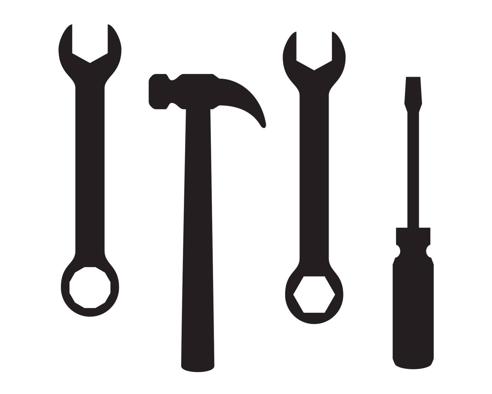 Hand tools svg, handtools svg, hand tools dxf, hand tools template ...