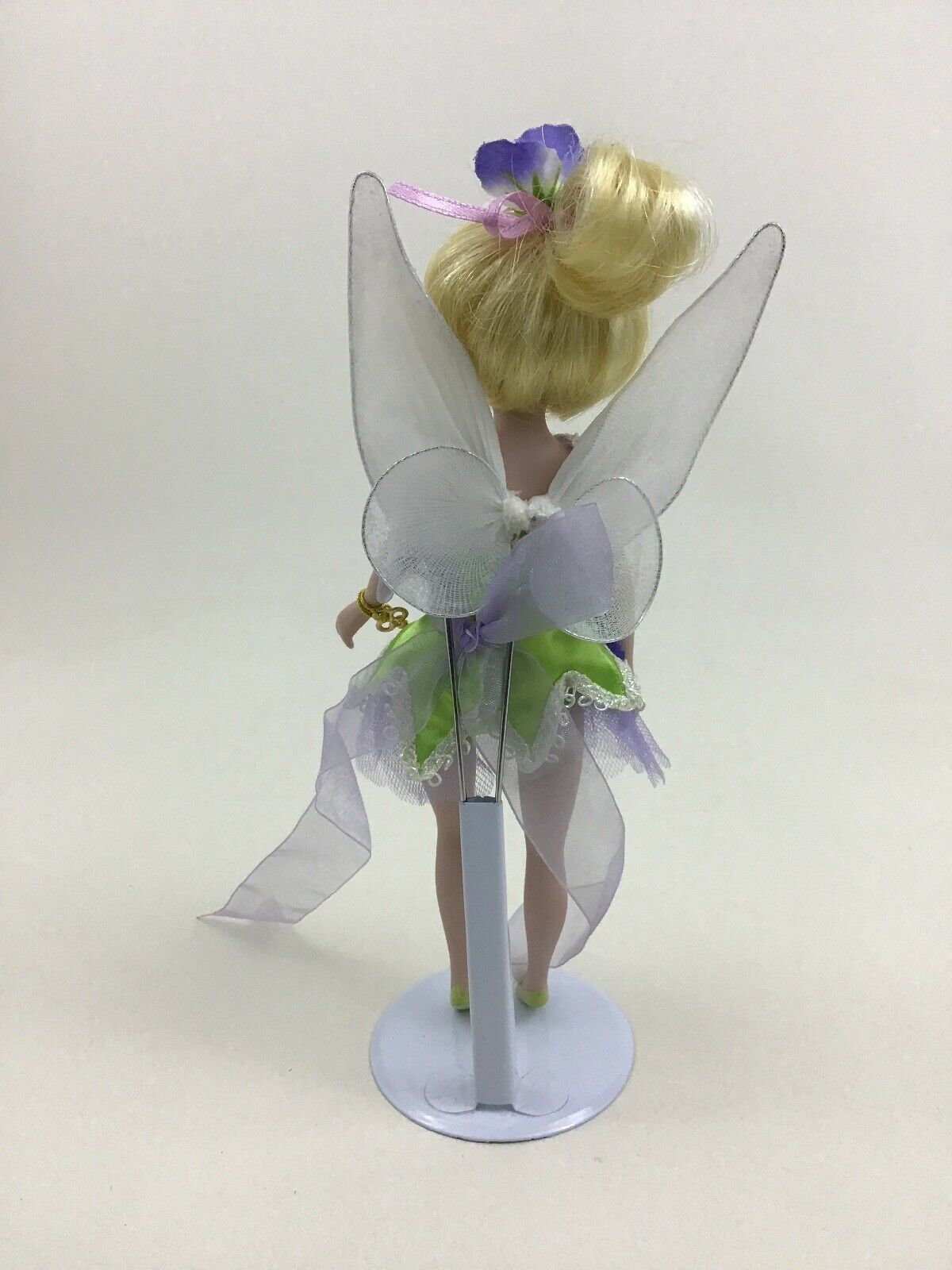 Tinker Bell Fairy Disney Princess Brass Key 9" Porcelain Doll with Stand 2003 Disney