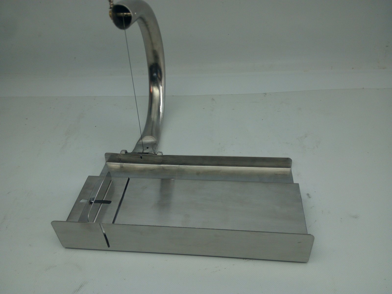 Adjustabe single wire soap cutter stainless steel metal bud