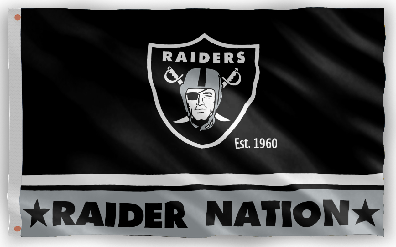 Las Vegas Raiders Football Team Memorable Flag 90x150cm 3x5ft Raider ...