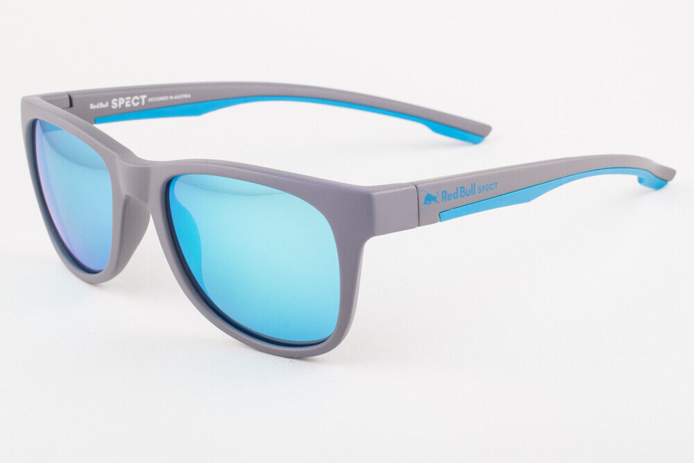 Red Bull Spect INDY 007 Light Gray / Blue Mirror Sunglasses INDY 7 51mm