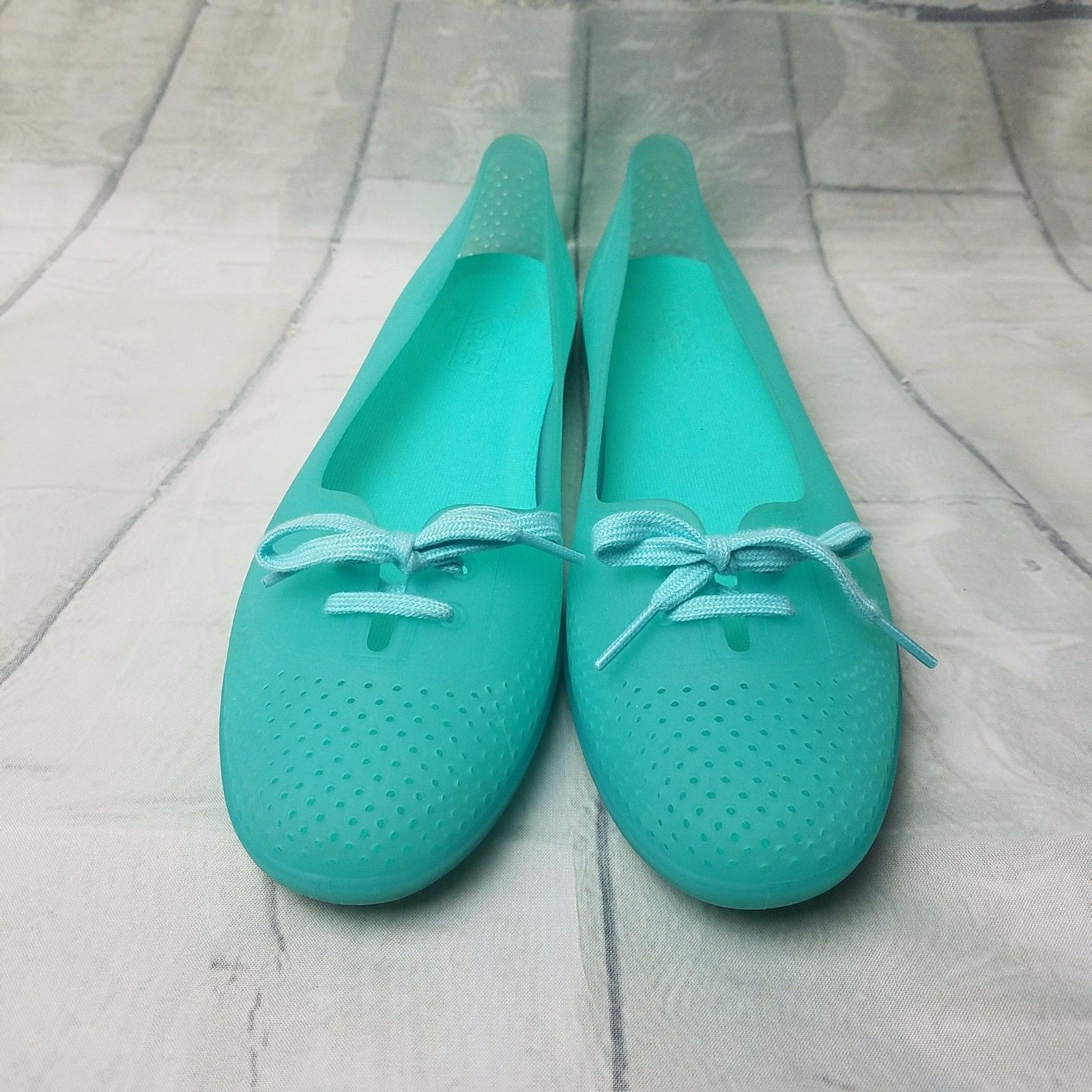 Keds Teacup Jelly Slip On Shoes Color Aqua Turquoise Rubber Keds Teacup Jelly Slip On Shoes Color Aqua Turquoise Rubber