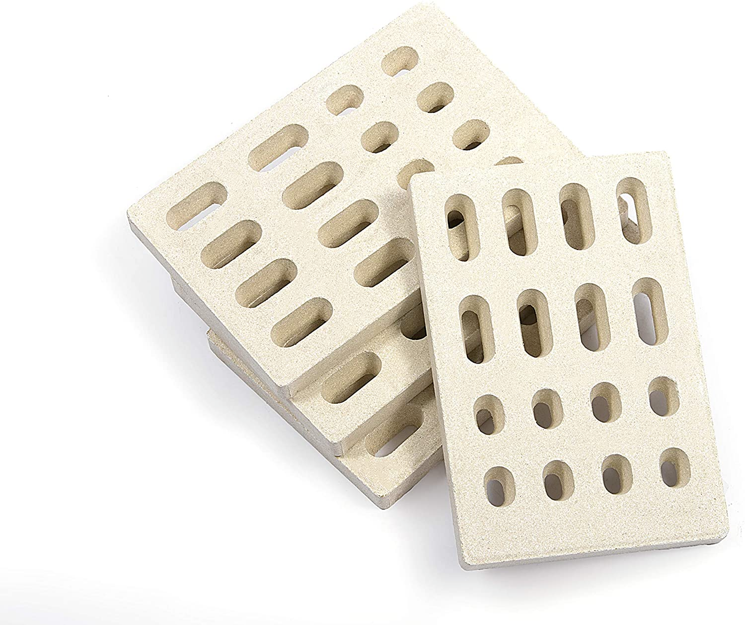 Ceramic Brick Heat Plates Flame Tamers Replacement 4Pack For Grand