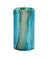 Accent Plus Blue Swirls Cylinder Glass Vase - 10 inches - $55.39
