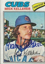 Mick Kelleher 1977 Topps Autograph #657 Cubs