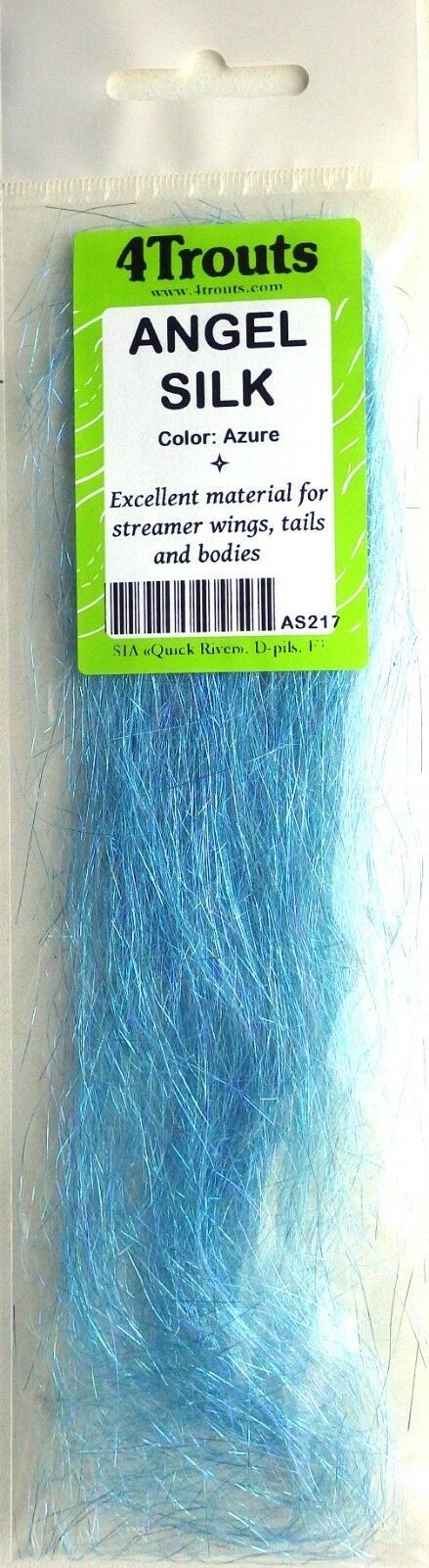 ANGEL HAIR  fine tinsel flash fly tying material Angel Silk 4Trouts Lot of 3 5 7 