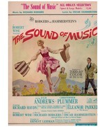 The Sound Of Music - Organ Sheet Music - 6 Songs - Rodgers &amp; Hammerstein... - $15.79