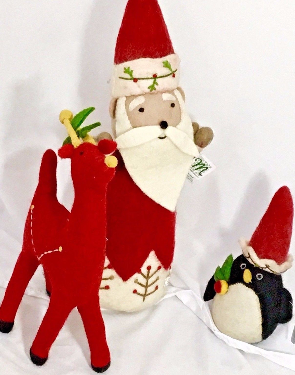 Midwest Cbk Light 2010s 2 Listings Whimsical Santa Reindeer And Penguin Table Top Decoration Midwest Cbk 87 47