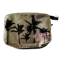 Victoria's Secret Travel Case Door Hanger Cosmetic Makeup Bag Palm Tree Gold NWT - $21.78