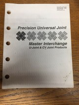 Precision Universal Joint Master Catalog 1996 Interchange - $17.68