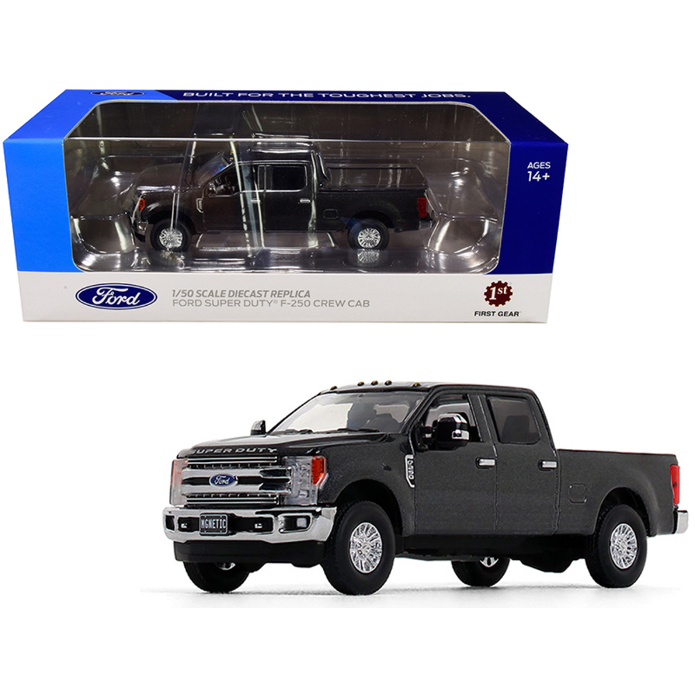 Ford F 250 Crew Cab Super Duty Pickup Truck Magnetic Gray 150 Diecast Model Car Contemporary 5223