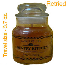 Yankee Candle French Vanilla Jar Candle 3.7 Oz Brand New Travel Size Retired Htf - $25.44
