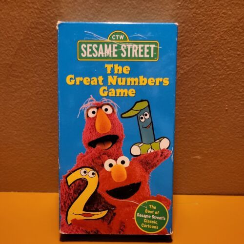 Sesame Street’s Great Numbers Game VHS Video VCR Tape VTG Muppets 123 ...