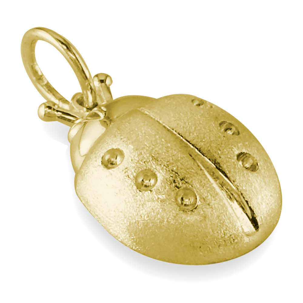 Solid Ladybug Charm in 18k Yellow Gold - Other