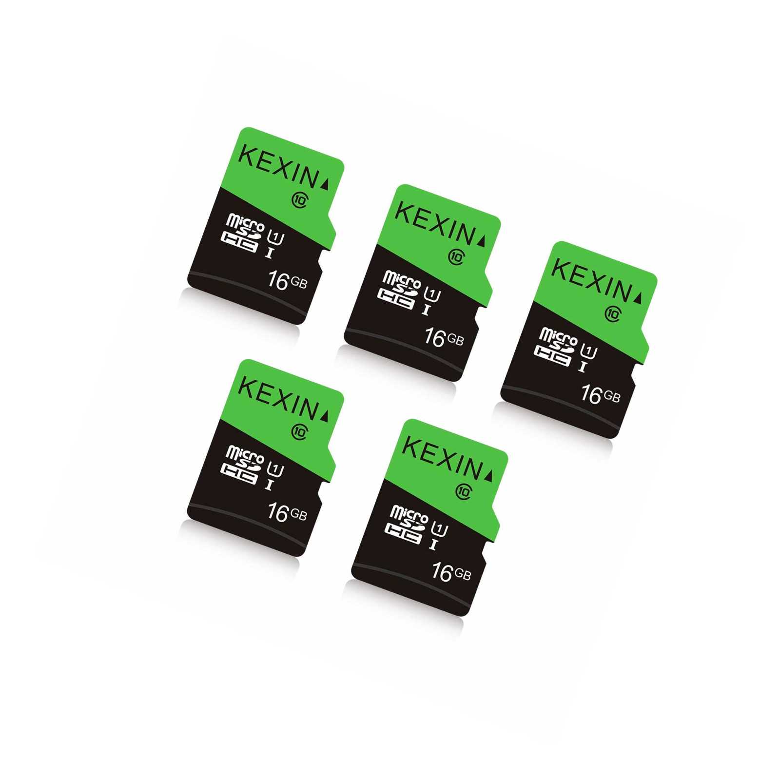 Micro Sd Card 16 Gb 5 Pack Microsdhc Uhs-I Memory Card Class 10 High Speed Mi