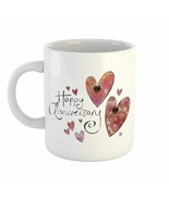 Happy Anniversary Coffee Mug Cup Drinkwear Drinking Christmas Birthday G... - $18.86