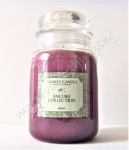 Yankee Candle Plum ( Encore Collection ) Large Jar Candle 22 Ounce - $28.00