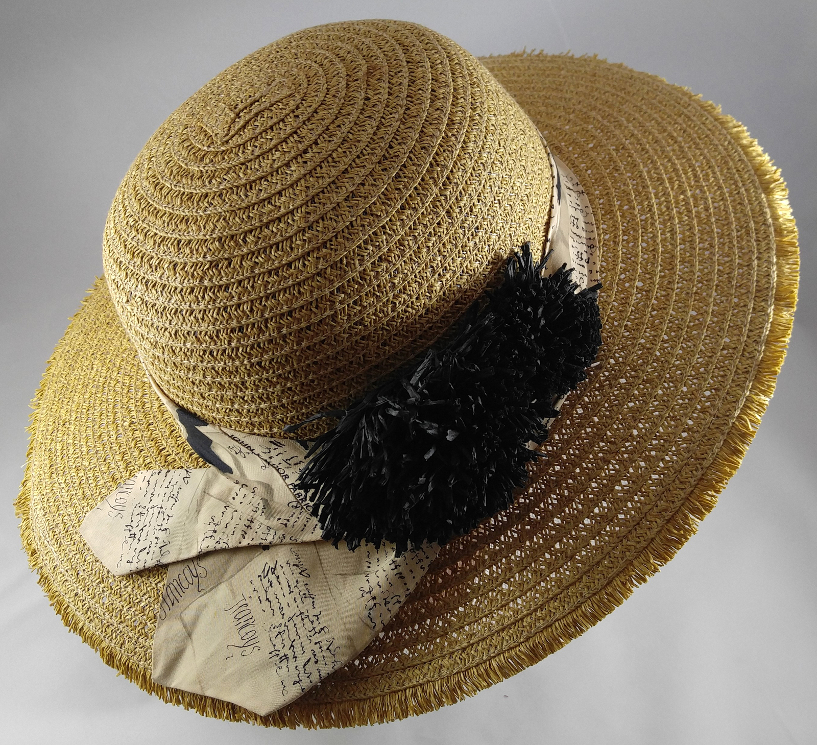 Sonoma Straw Wide Brim Floppy Hat 