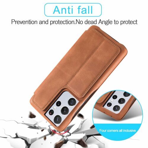Leather Flip Magnet cover Case for Samsung Galaxy S22 S21 S20 FE S10