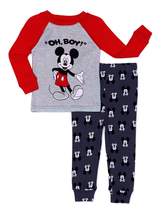 Little Boys&#39; Toddler 2-Piece Character Pajama Set Mickey Oh Boy Size 9M,... - $19.99